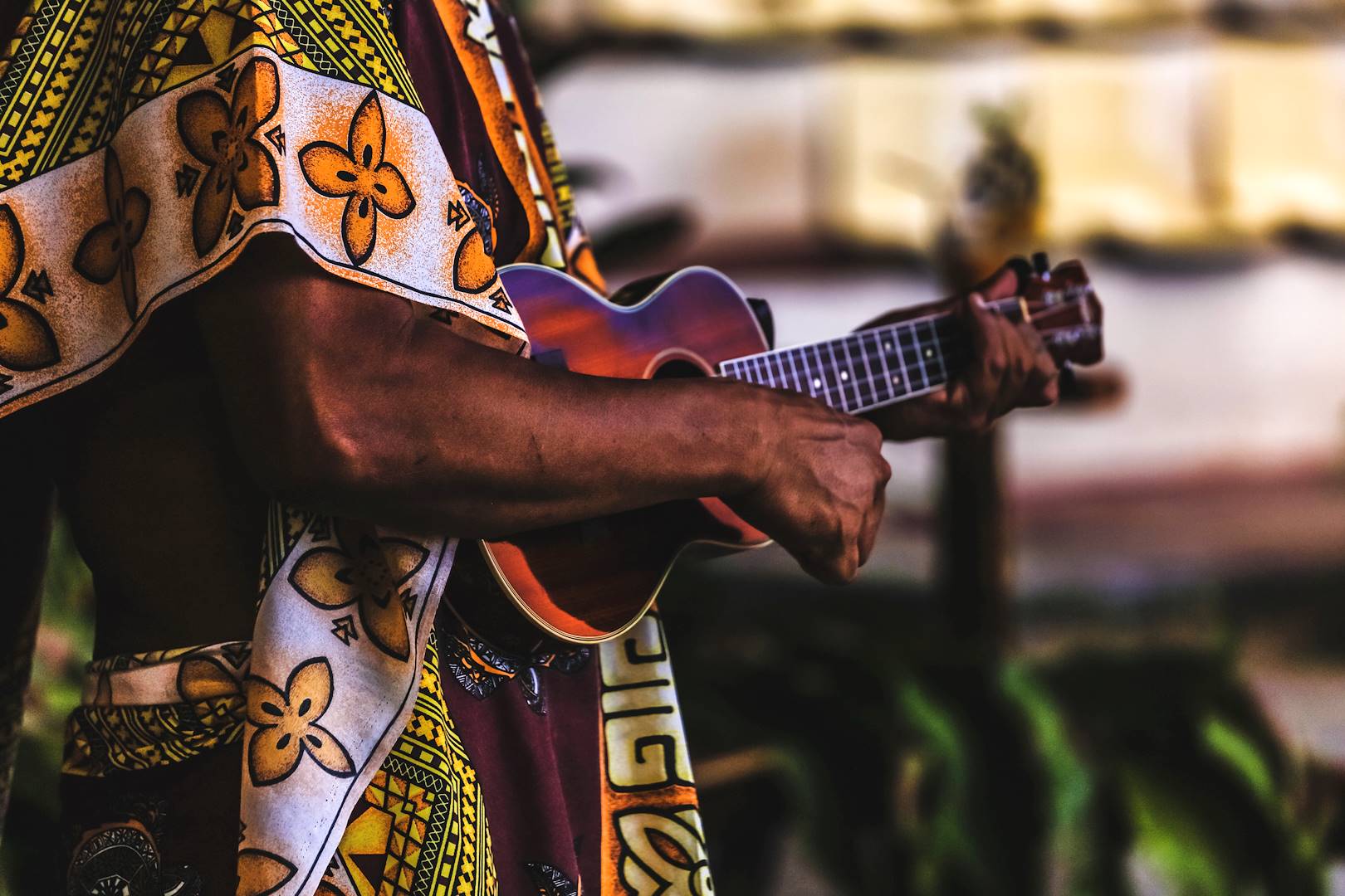 Musique traditionelle sur l'île de Moorea - Archipel de la Société - Polynésie