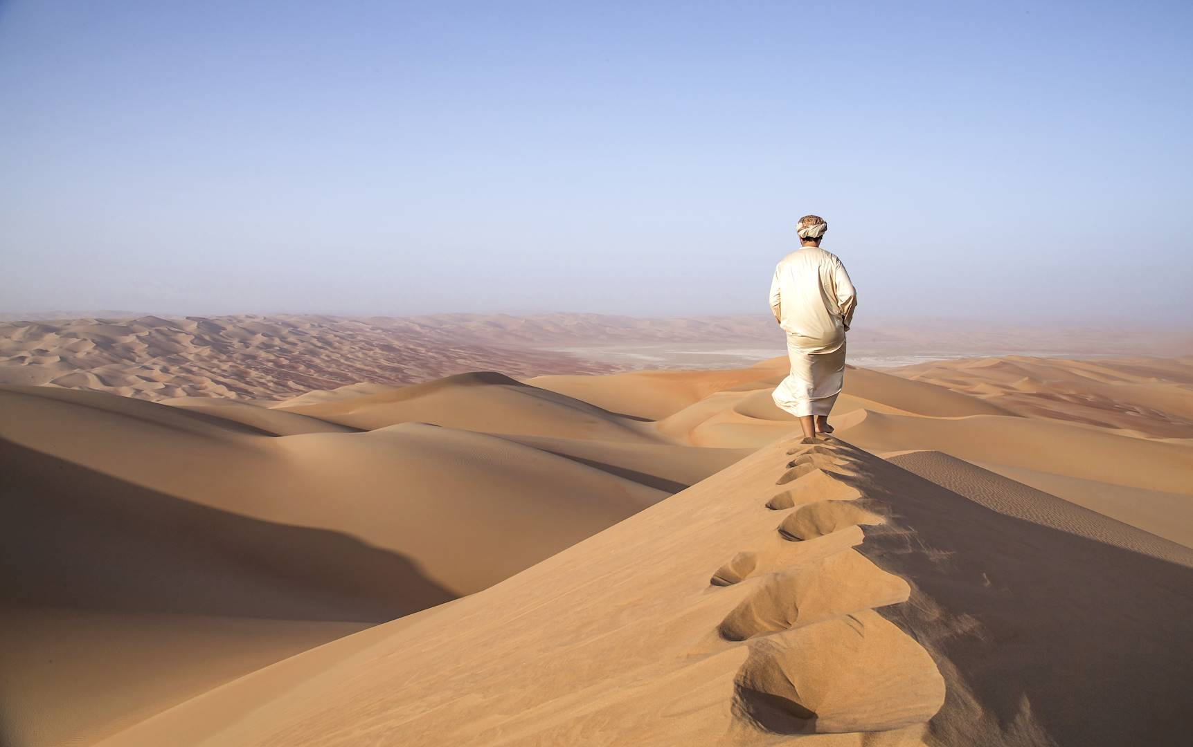 Bédouin dans le désert Wahiba - Oman