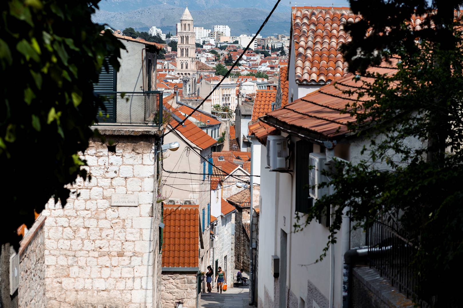 Ascension vers le mirador de la ville - Split - Croatie