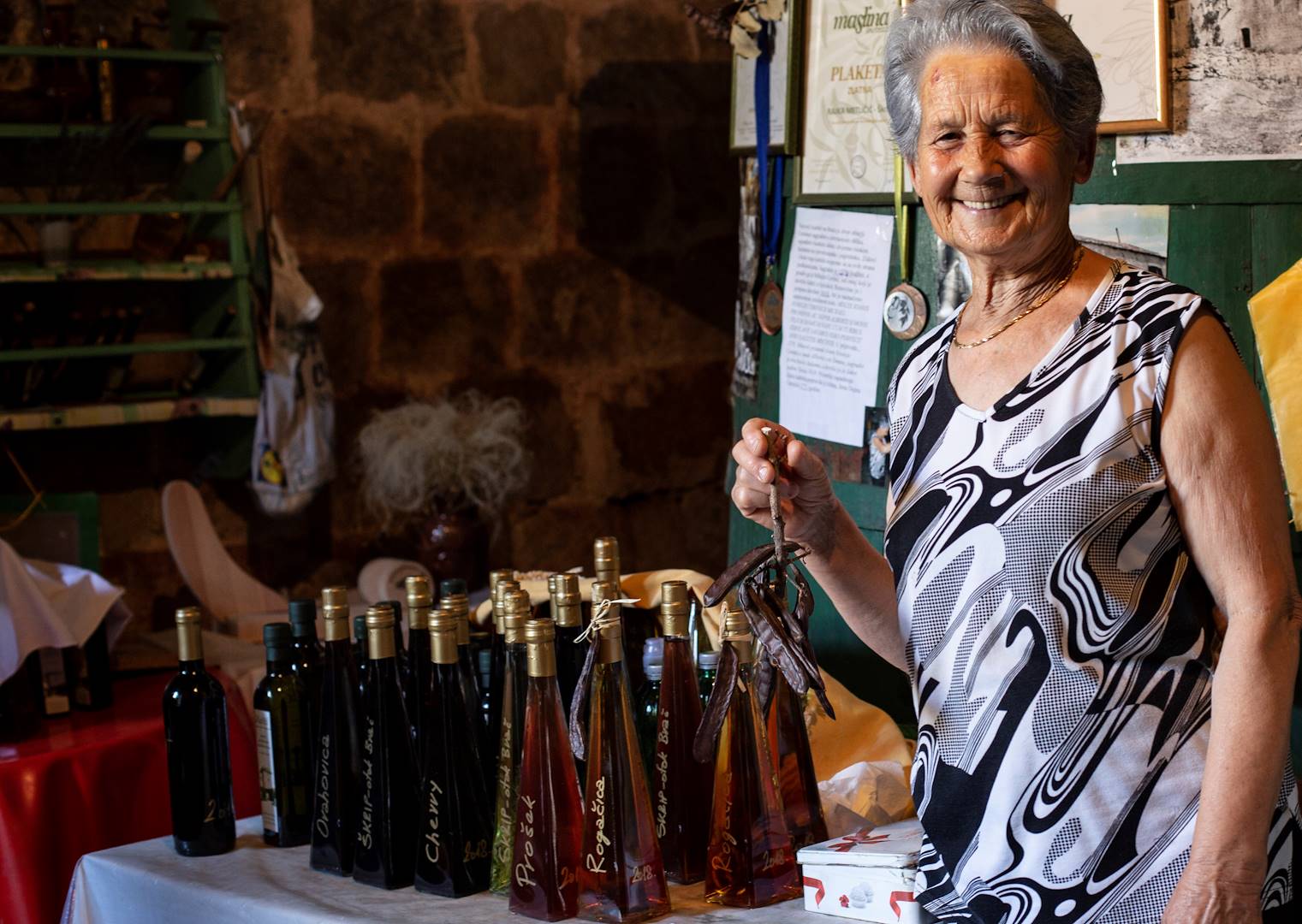 Huile d'olive et produits artisanaux à Ston - Croatie