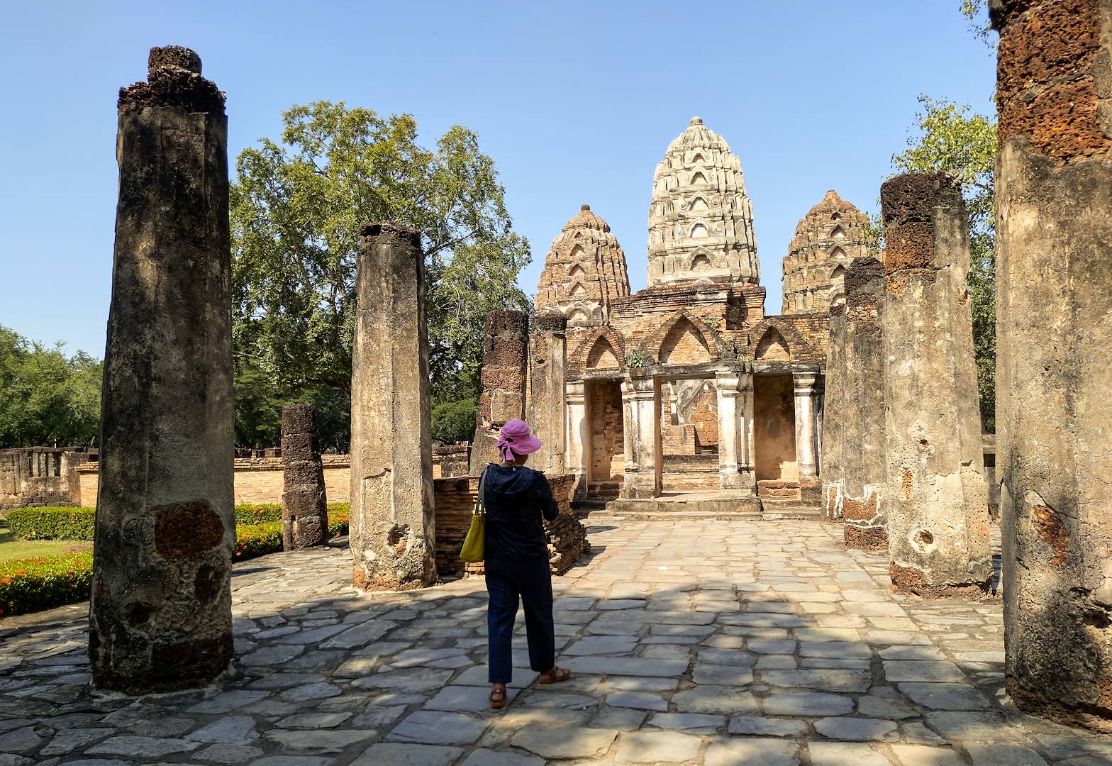 Sukhothai, "L'Aube du Bonheur", et ses temples khmers : Wat Si Sawai - Thaïlande