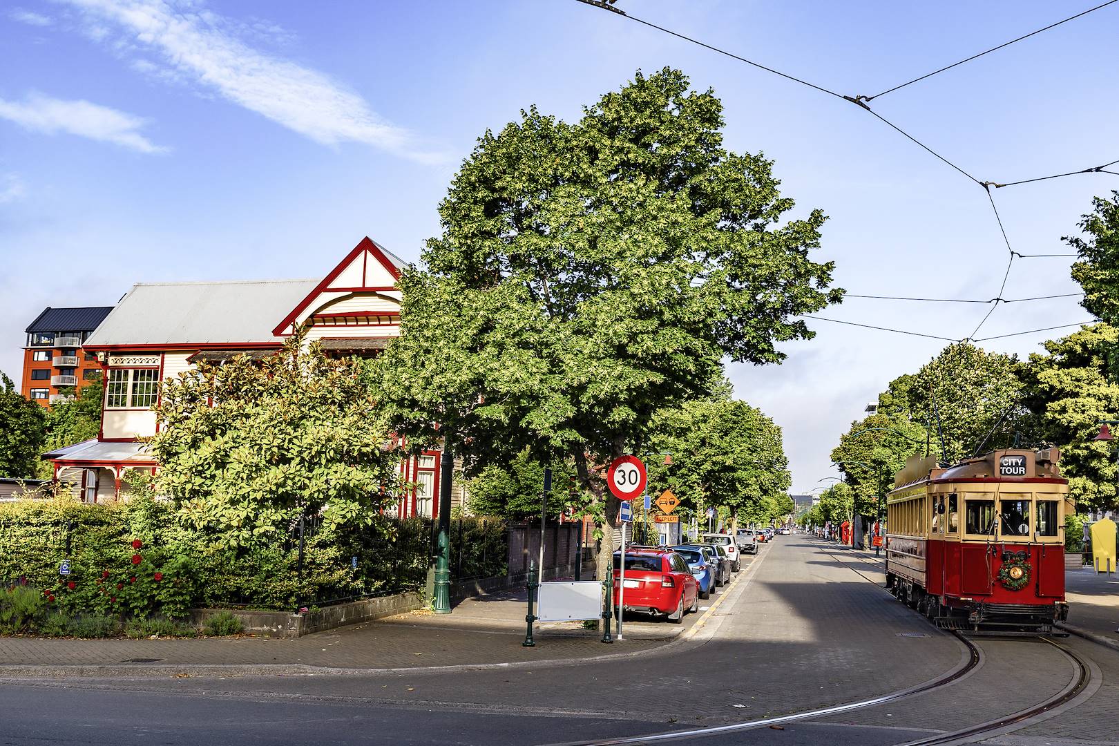 Tramway à Christchurch - Région de Canterbury - Nouvelle-Zélande