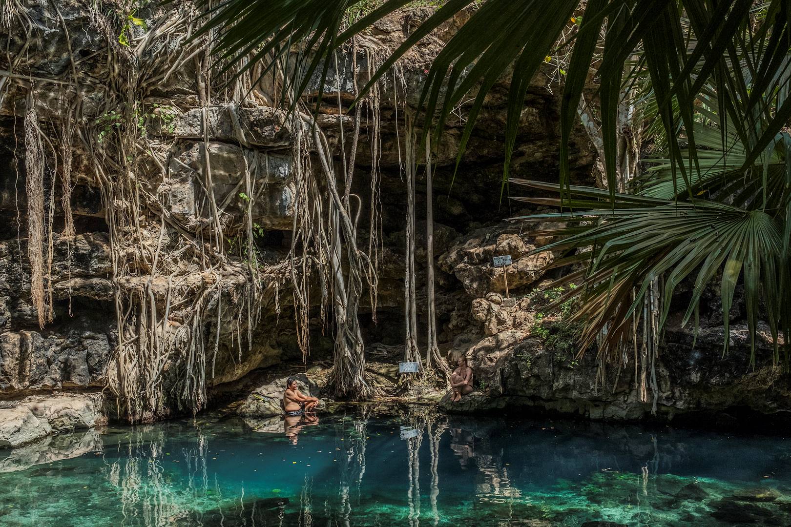 Cénote dans le village de San Antonio Mulix - San Antonio Mulix - Yucatan - Mexique