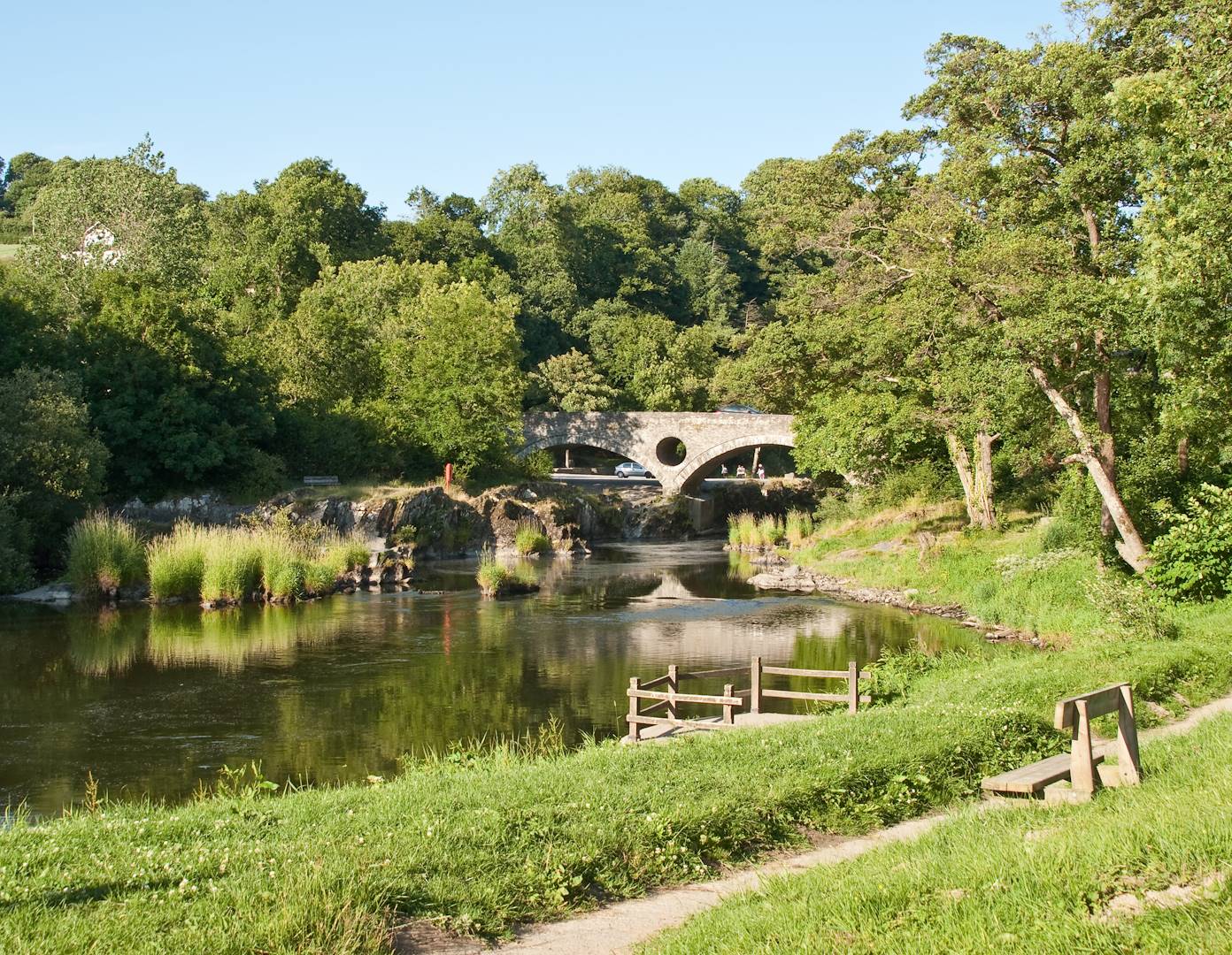 Pont de Cenarth au dessus de la Teifi - Pays de Galles