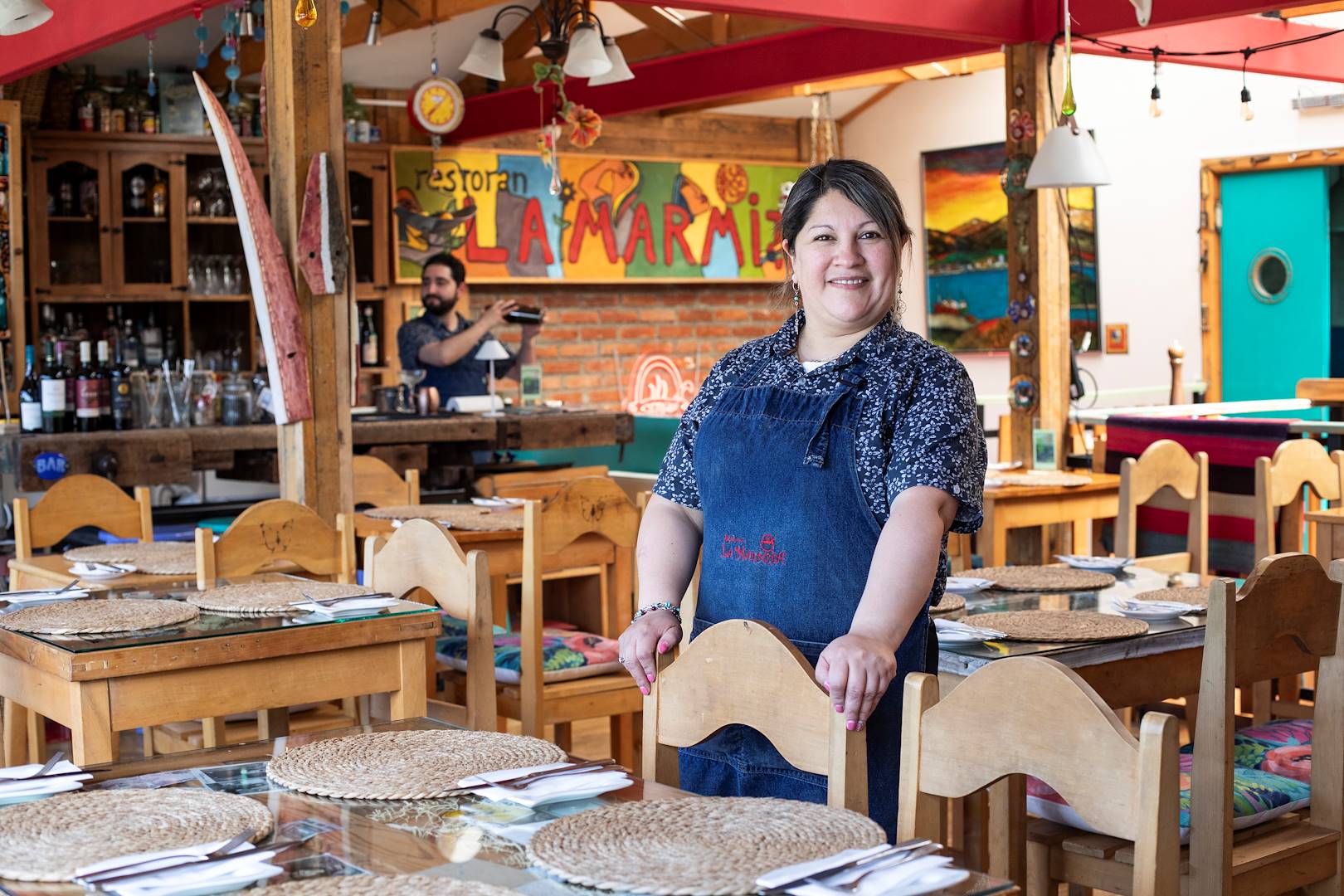 Cuisine locale dans le restaurant La Marmita - Punta Arenas - Magallanes - Chili