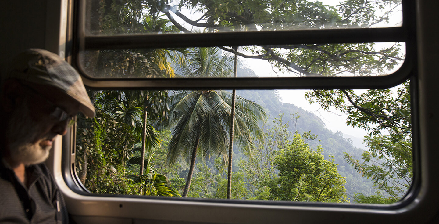 Voyage en train entre Ella et Kandy au Sri Lanka