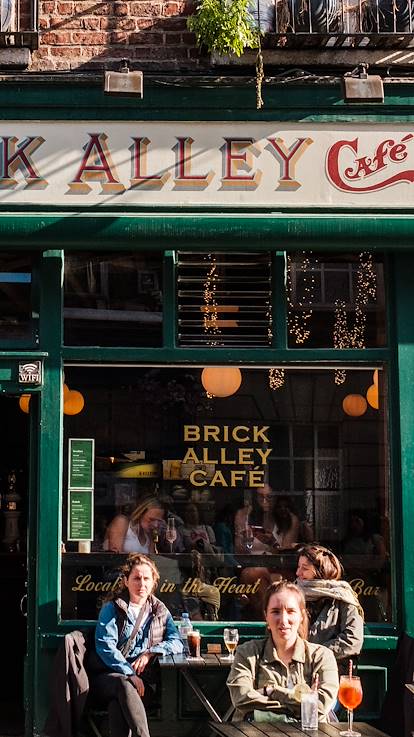 Coffee shop dans le quartier Temple Bar - Dublin - Irlande