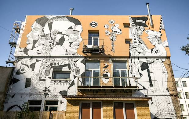 Street art à Vilnius - Lituanie