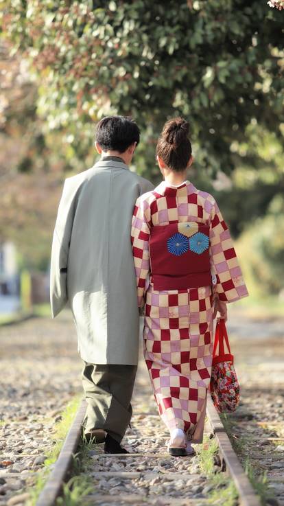 Couple à Kyoto - Île de Honshu - Japon
