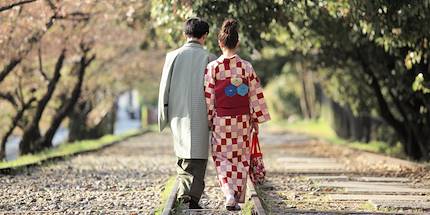 Couple à Kyoto - Île de Honshu - Japon