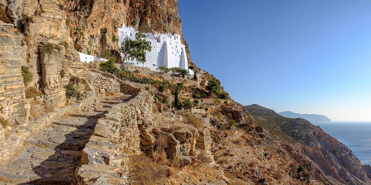 Monastère de la Panaghia Chozoviotissa sur l'île d'Amorgos - Cyclades - Grèce