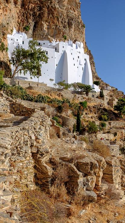 Monastère de la Panaghia Chozoviotissa sur l'île d'Amorgos - Cyclades - Grèce