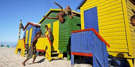 Cabines de plage de Muizenberg - Province du Cap-Occidental - Afrique du Sud