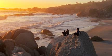 Plage dans le quartier de Camps Bay - Le Cap - Afrique du sud