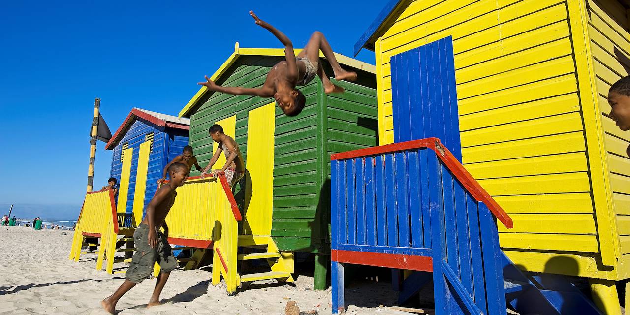 Cabines de plage de Muizenberg - Province du Cap-Occidental - Afrique du Sud