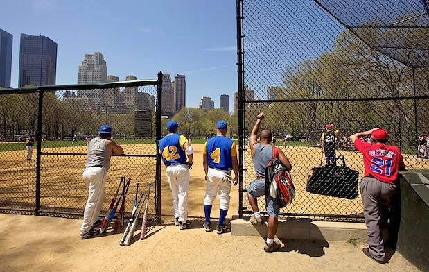 Terrain de baseball - Central Park - Manhattan - New York - Etats Unis
