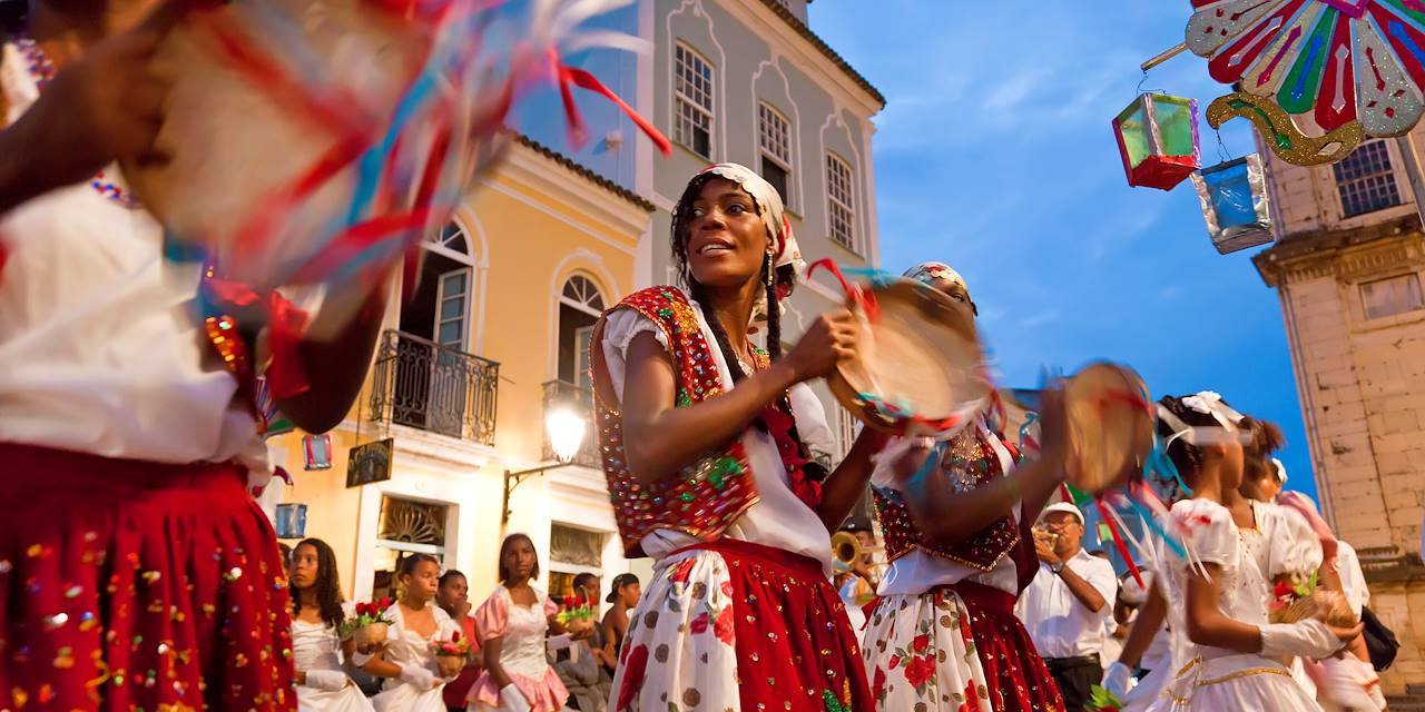 Musiciens dans les rues de Salvador de Bahia - Brésil