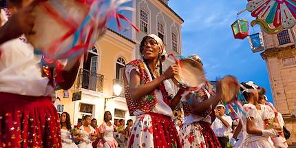 Musiciens dans les rues de Salvador de Bahia - Brésil