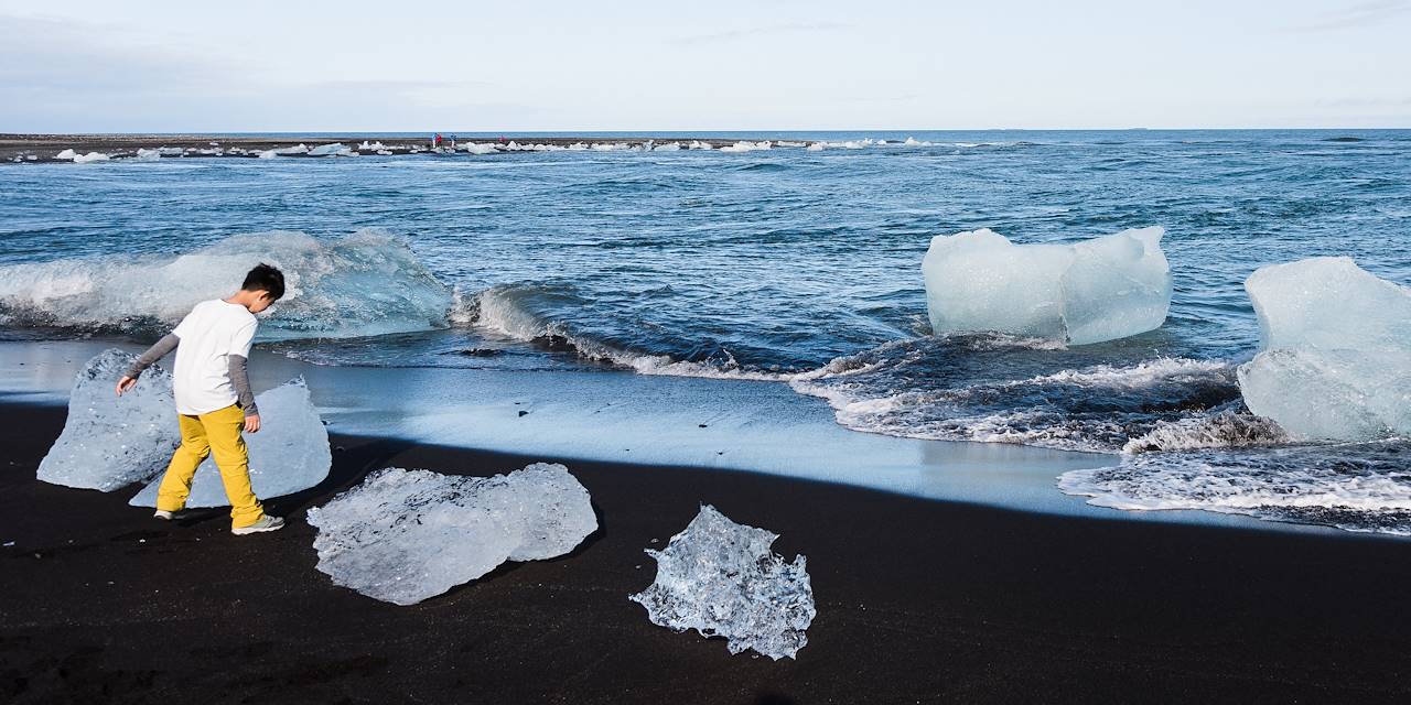 La lagune glaciaire de Jökulsarlon - Skaftafell - Islande