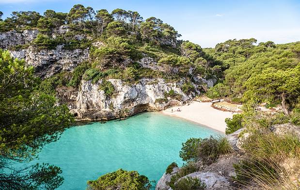 Cala Turqueta à Minorque - Les Baléares - Espagne