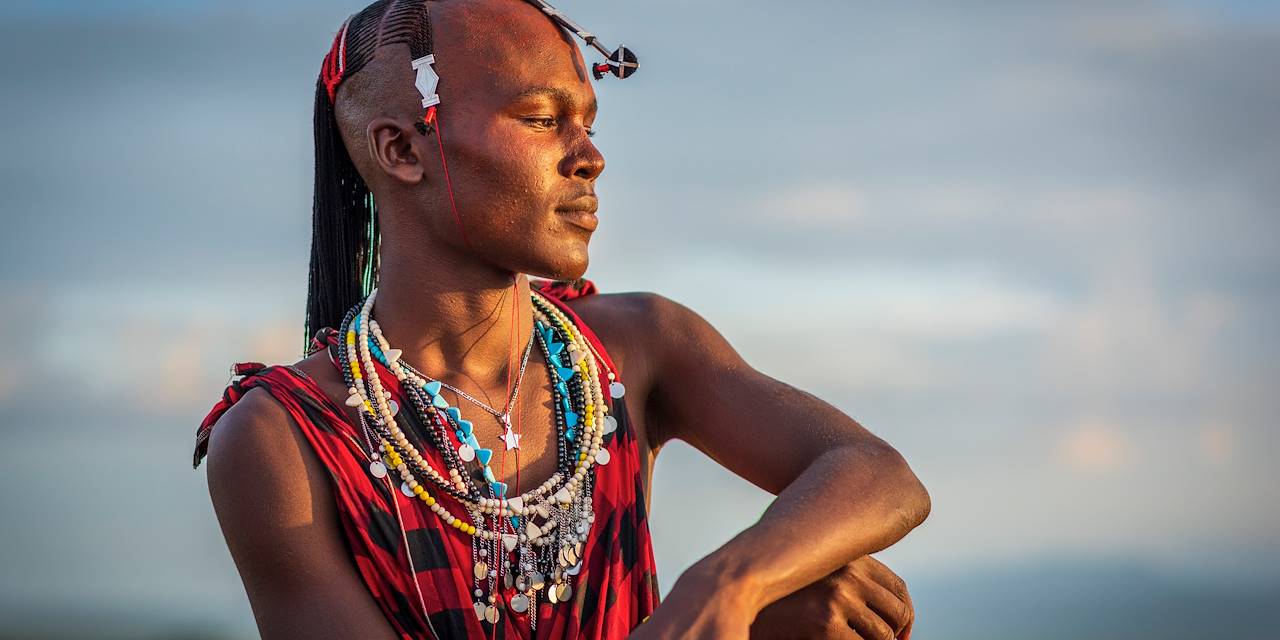 Portrait d'un guerrier Massai - Kenya