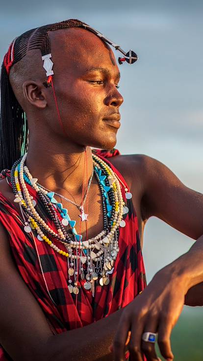 Portrait d'un guerrier Massai - Kenya