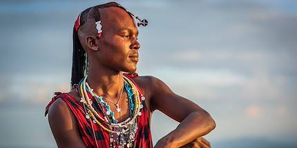 Portrait d'un guerrier Massai - Kenya