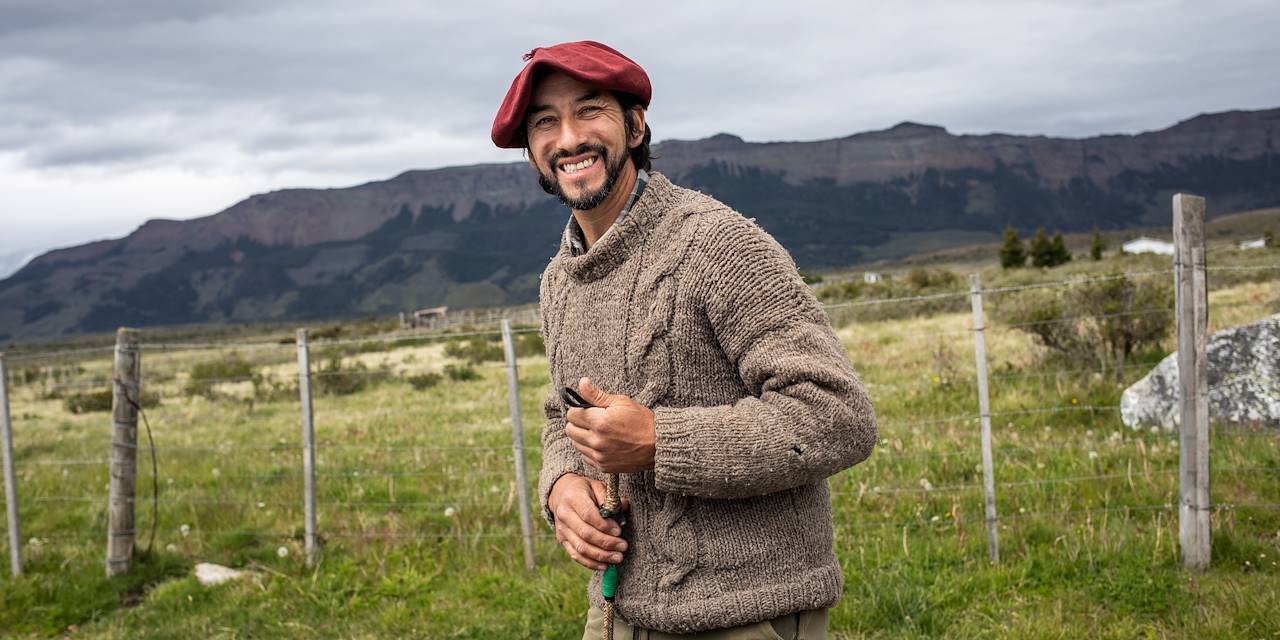 Rencontre avec les gauchos dans la campagne patagonienne de Puerto Natales - Magallanes - Chili