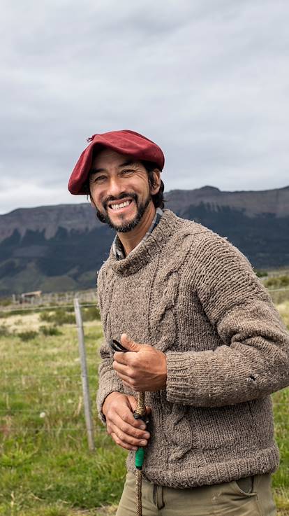 Rencontre avec les gauchos dans la campagne patagonienne de Puerto Natales - Magallanes - Chili
