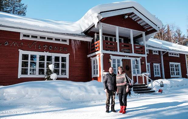 Auberge de Loma Vietonen : portrait du couple propriétaire de l'auberge - Rovaniemi - Laponie - Finlande
