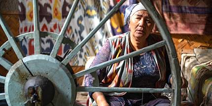 Travail de la soie - Ouzbékistan