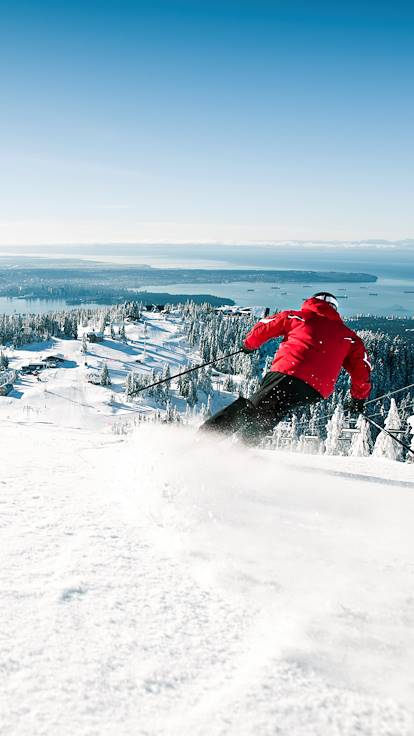 Ski à Mount Grouse - Colombie-Britannique - Canada