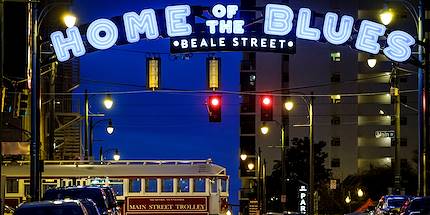 Beale Street, la légendaire rue du Blues - Memphis - Tennessee - Etats Unis