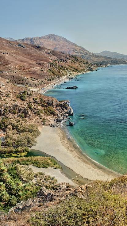 Plage de Preveli - Province de Rethymnon - Crète - Grèce
