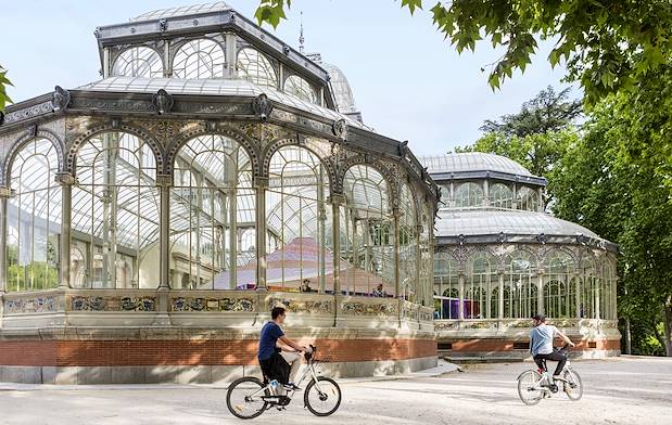 Le Palais de Cristal dans le parc du Retiro - Madrid - Espagne
