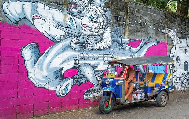 Street art dans le quartier Talat Noi - Bangkok - Thaïlande