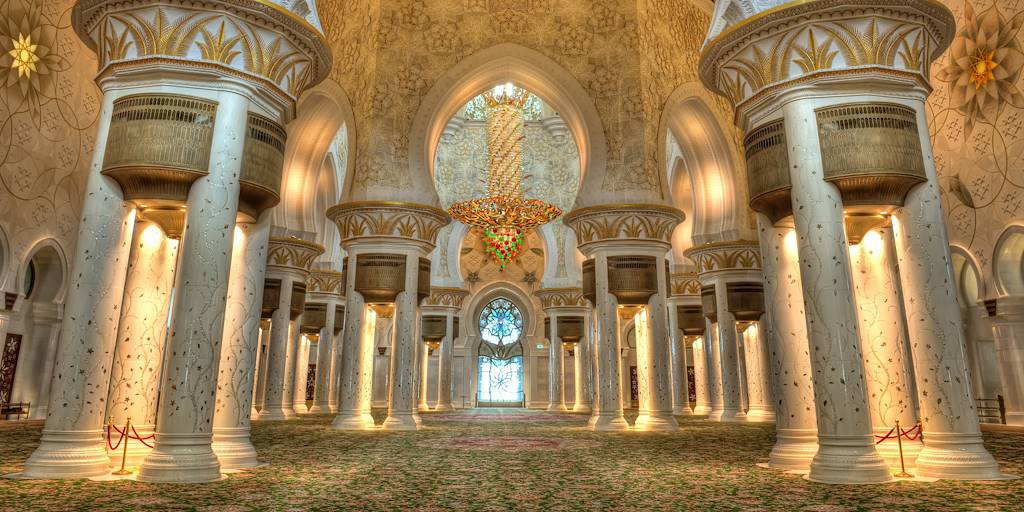 Salle de prière de la mosquée Sheikh Zayed - Abu Dhabi - Emirats Arabes Unis