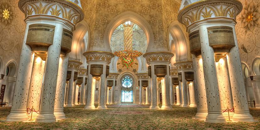 Salle de prière de la mosquée Sheikh Zayed - Abu Dhabi - Emirats Arabes Unis