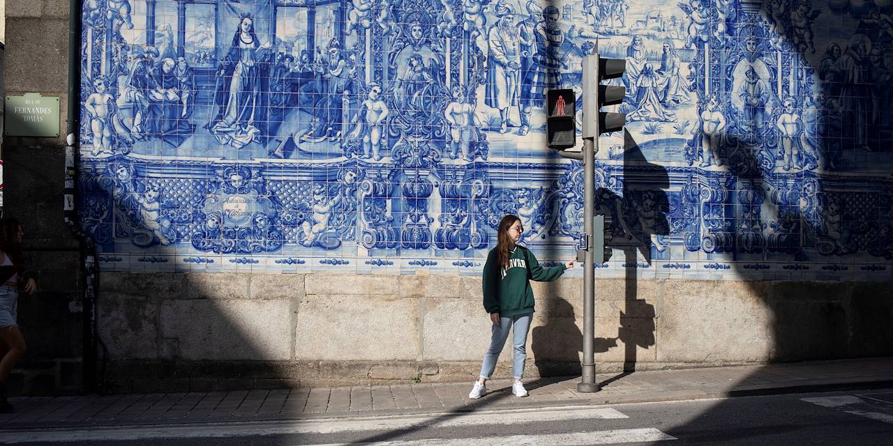 Azulejos dans le quartier de Bolhao - Porto - Portugal