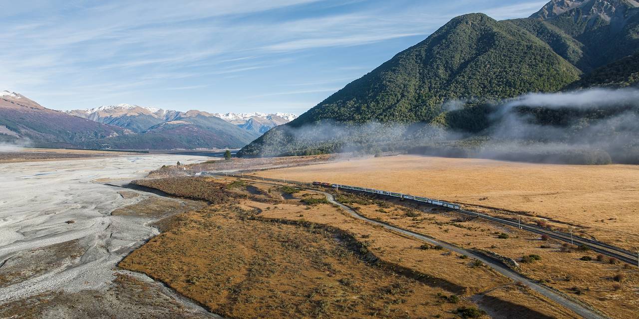 Voyager à bord du TranzAlpine - Nouvelle Zélande