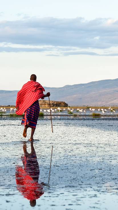 Massaï au lac Natron - Vallée du Rift - Tanzanie