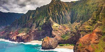 Nature sauvage de la côte de Na Pali - Île de Kauai - Hawaii - Etats-Unis