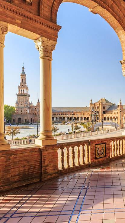 Plaza de Espana à Séville - Andalousie - Espagne