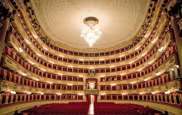 Intérieur de la Scala de Milan - Lombardie - Italie