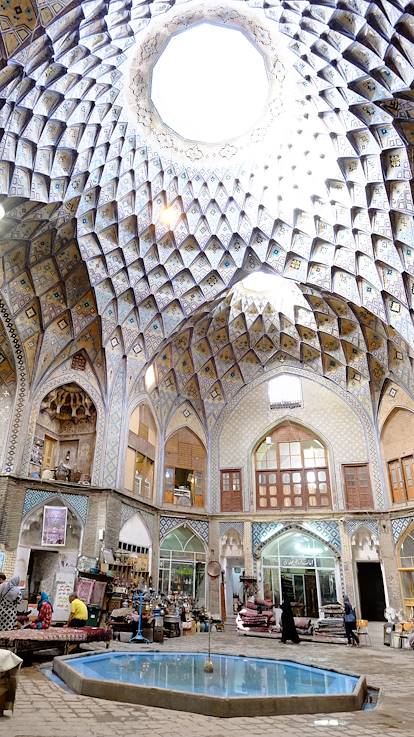 Bazar et Caravanserail à Kashan - Province d'Ispahan - Iran