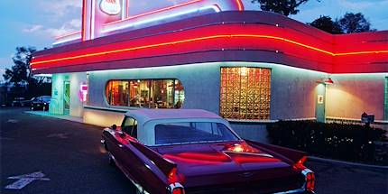 Diner sur la route 66 - Albuquerque - Nouveau-Mexique - États-Unis