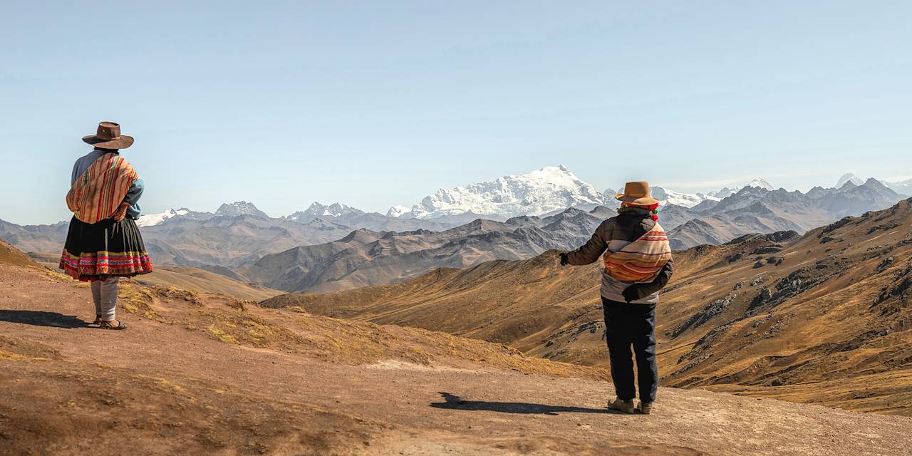 Cordillères des Andes depuis la Montagne de Palcoyo - Pérou