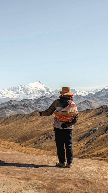 Cordillères des Andes depuis la Montagne de Palcoyo - Pérou