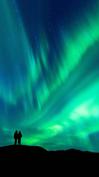 Aurores boréales en Laponie - Finlande