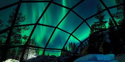 Nuit dans un igloo de verre - Laponie - Finlande
